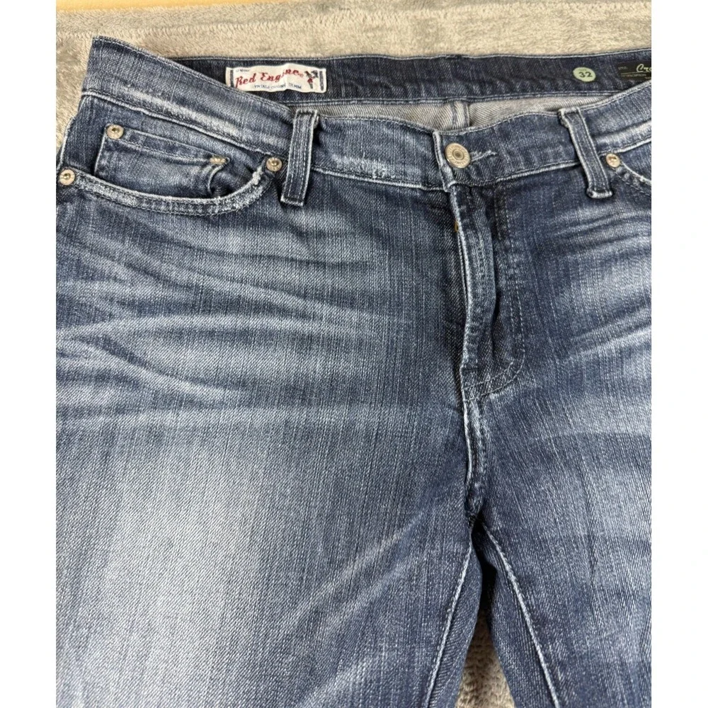 Red Engine Crossfire Jeans Womens 32 Actual 35x33 Skinny Boyfriend